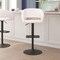 Flash Furniture White Vinyl Adjustable Height Barstool CH-122070-WHBK-GG - alternate 1
